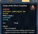 Cloak of the Silver Guardian