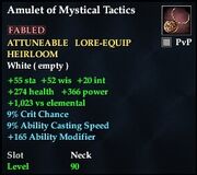 Amulet of Mystical Tactics