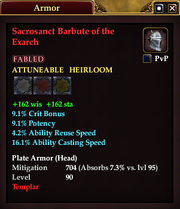 Sacrosanct Barbute of the Exarch