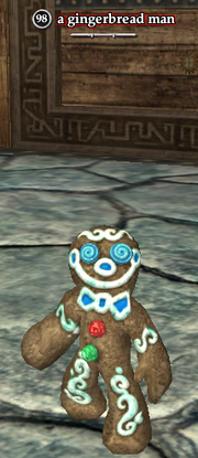 A gingerbread man