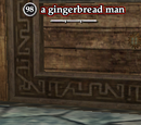 A gingerbread man