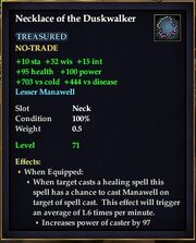 Necklace of the Duskwalker
