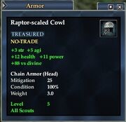 Raptor-scaled Cowl