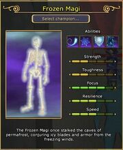 Frozen Magi arena stats