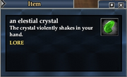 An elestial crystal