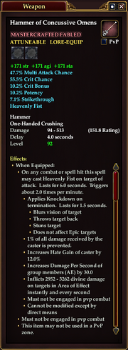 Hammer of Concussive Omens