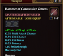 Hammer of Concussive Omens
