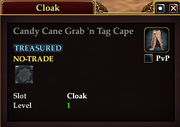Candy Cane Grab 'n Tag Cape