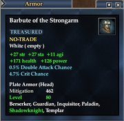 Barbute of the Strongarm