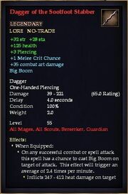 Dagger of the Sootfoot Stabber