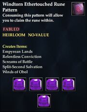 Windtorn Ethertouched Rune Pattern