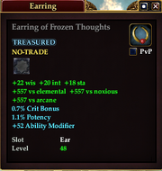 Earring of Frozen Thoughts