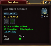 Lava forged necklace