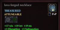 Lava forged necklace