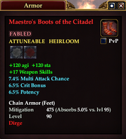 Maestro's Boots of the Citadel
