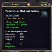 Pauldrons of Dark Arbitration