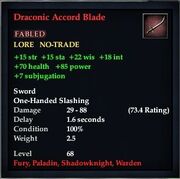 Draconic Accord Blade