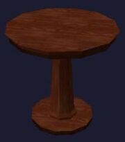 Ornate Ironwood Round Table (Visible)
