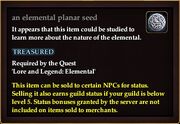 An elemental planar seed