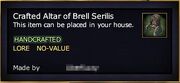 Crafted Altar of Brell Serilis (Examine)