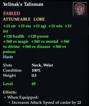 Yelinak's Talisman