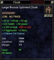 Large Bronze Splinted Cloak