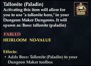 Tallonite (Paladin)