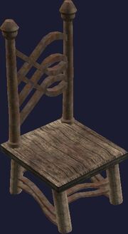 A bone dining chair (Visible)