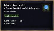 Blue shiny bauble