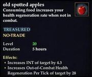 Old spotted apples