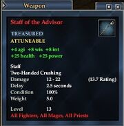 Staff of the Advisor