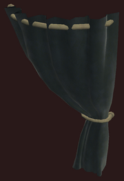 Black Velvet Curtain, Right (Visible)