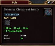 Nektulos Cinture of Stealth