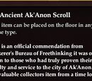 An Ancient Ak'Anon Scroll