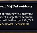 An affluent Maj'Dul residency license