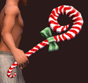 Candy-Striped Cudgel (Equipped)