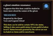 A ghost emotion resonance