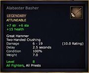 Alabaster Basher