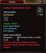 Archaic Spiritualist's Coif