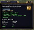 The Badge of Satyr Friendship