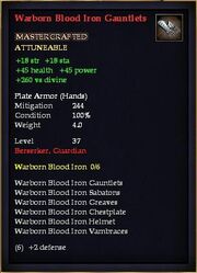 Warborn Blood Iron Gauntlets