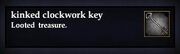 Kinked clockwork key