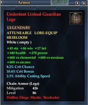Underfoot Linked Guardian Legs