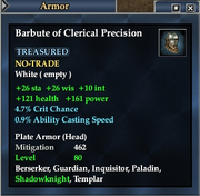 Barbute of Clerical Precision