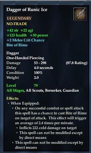 Dagger of Runic Ice