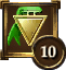 Achievement Icon ribbon green gold triangle 10.png