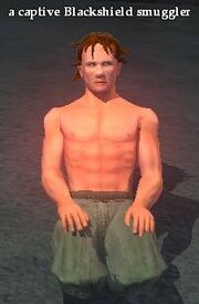A captive Blackshield smuggler