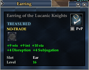 Earring of the Lucanic Knights