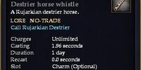 Pink-saddled Rujarkian Destrier horse whistle