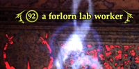 A forlorn lab worker